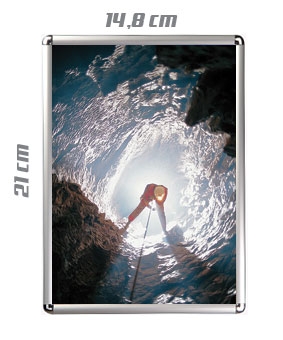 1352 Snap frame round A5 cm 14 x 25 