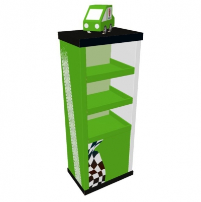 CT10279 Parametric Free Standing Display with Car