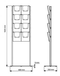 TUUC24 Pole brochure set 2x4 mono