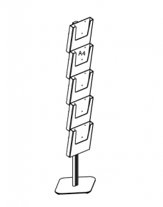 TUUC14 Colonna porta cataloghi A 4 