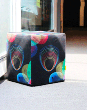 PF02 Pouf cubo stampato 